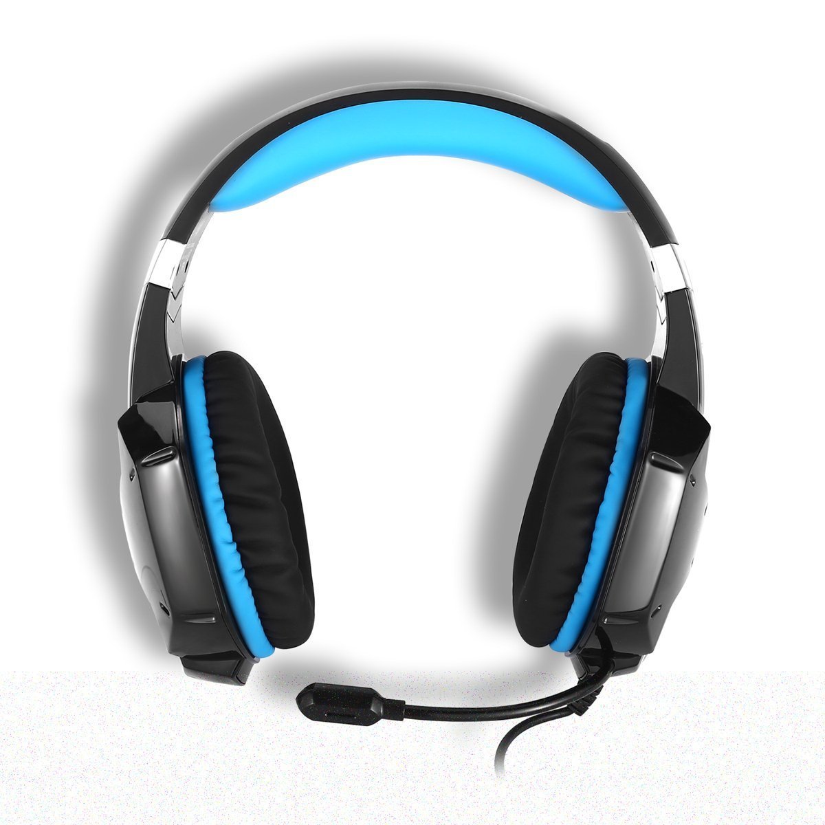 Kotion Each Over the Ear Headsets with Mic for Laptop, PC G1200 Edition (Black/Blue) - Image 2