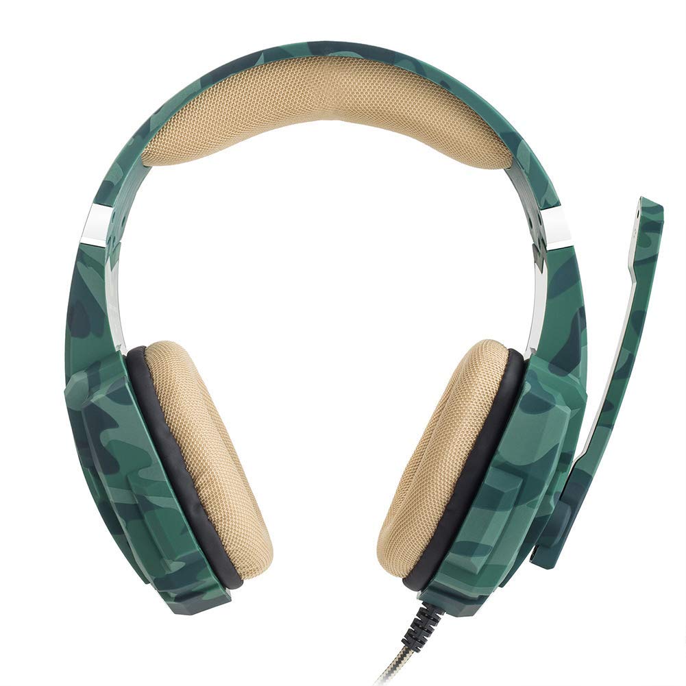 Kotion Each G9600 Gaming Headphone with Mic and LED Camo Green - Image 5