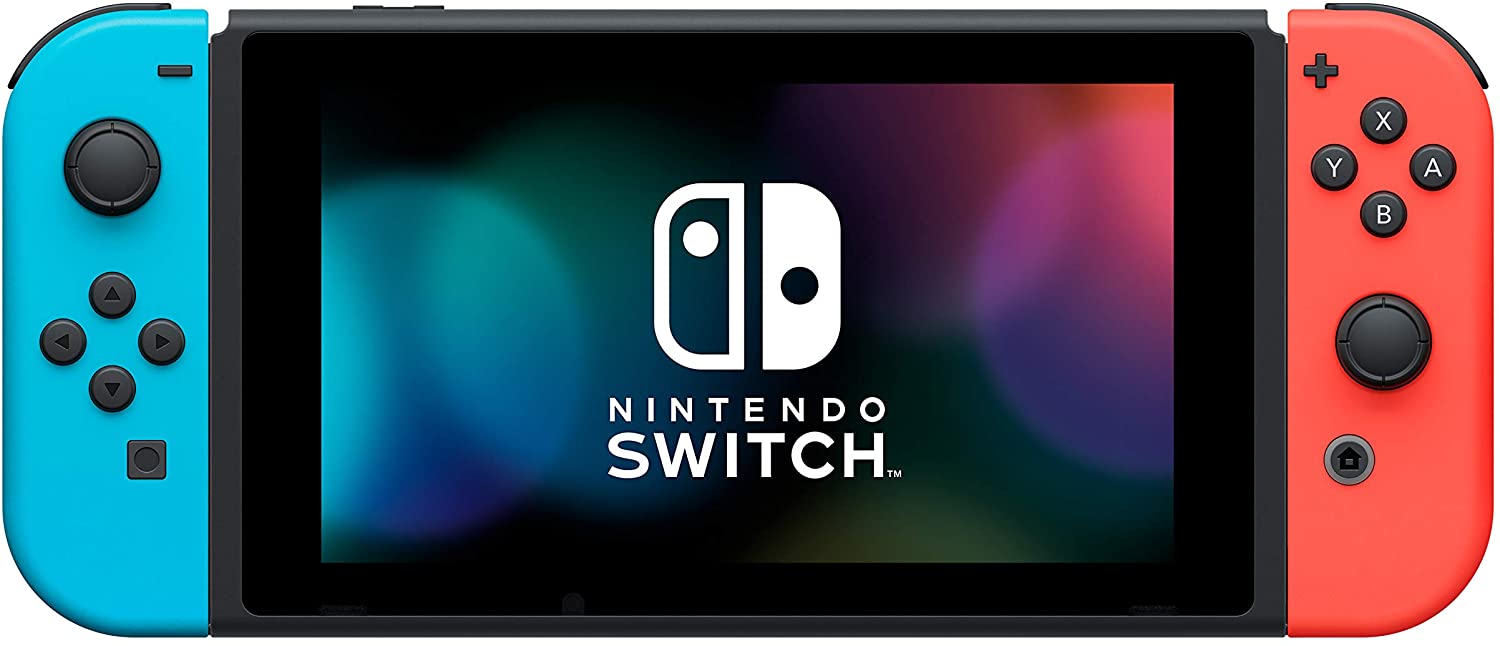 Nintendo Switch Console with neon red and neon blue Joy-Con - Version 2-HAC-001(-01) - Image 4