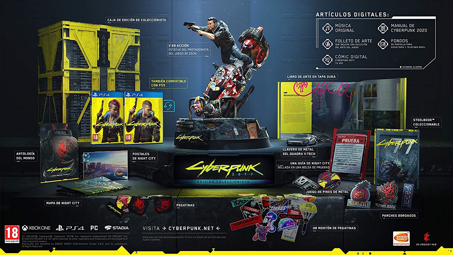 Cyberpunk 2077 Collectors Edition PS4 Pegi Uncut Version - Image 4