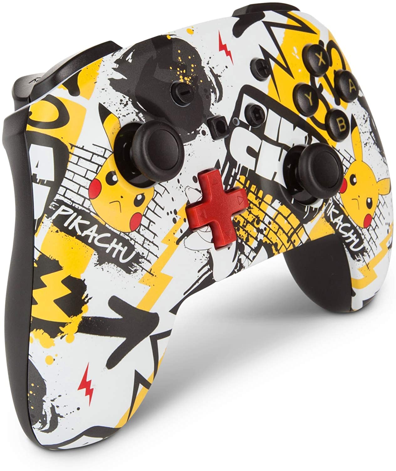 PowerA Enhanced Wireless Controller Nintendo Switch Pokemon Pikachu Graffiti - Image 3