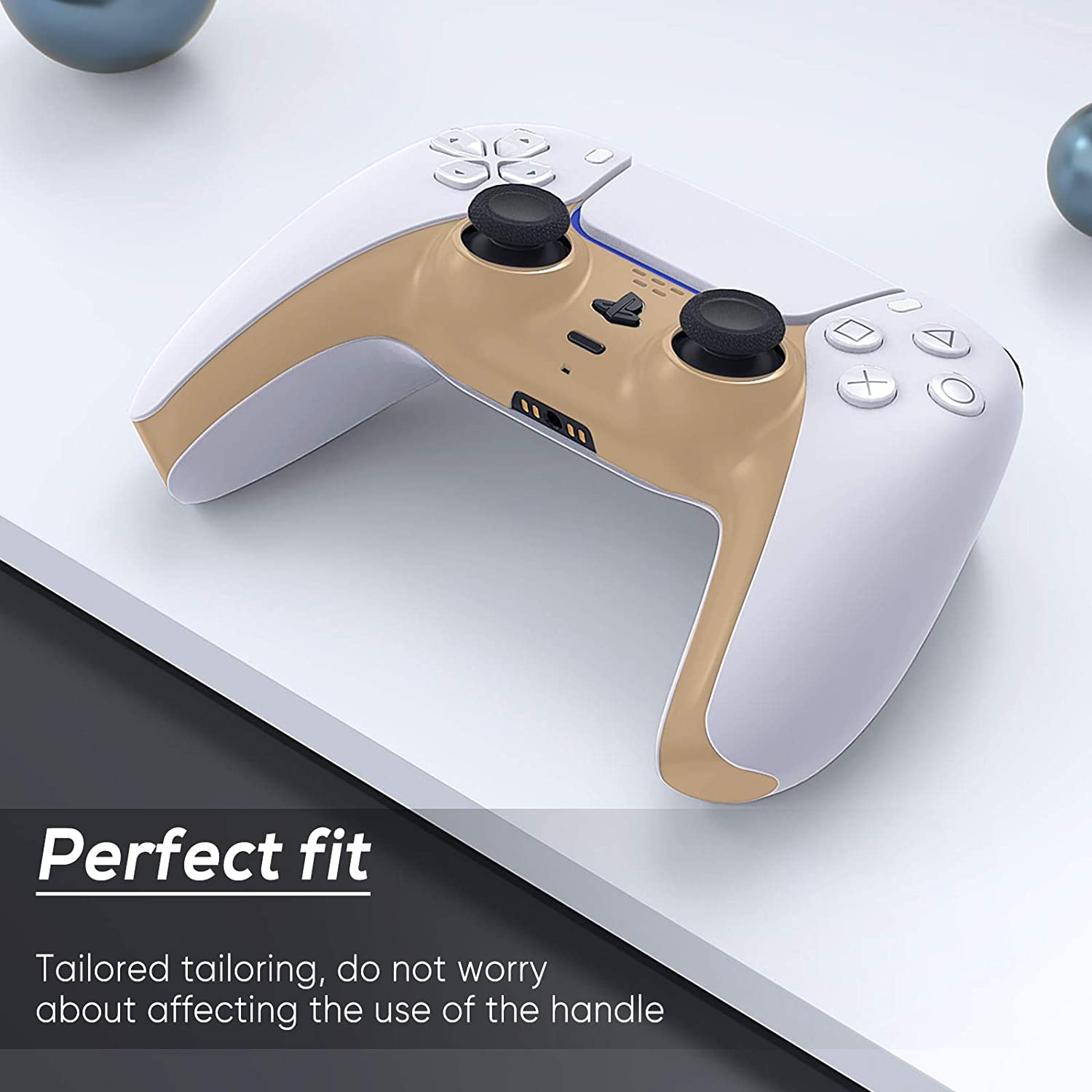 PlayStation 5 DualSense Controller Decoration Shells Clip Golden - Image 3