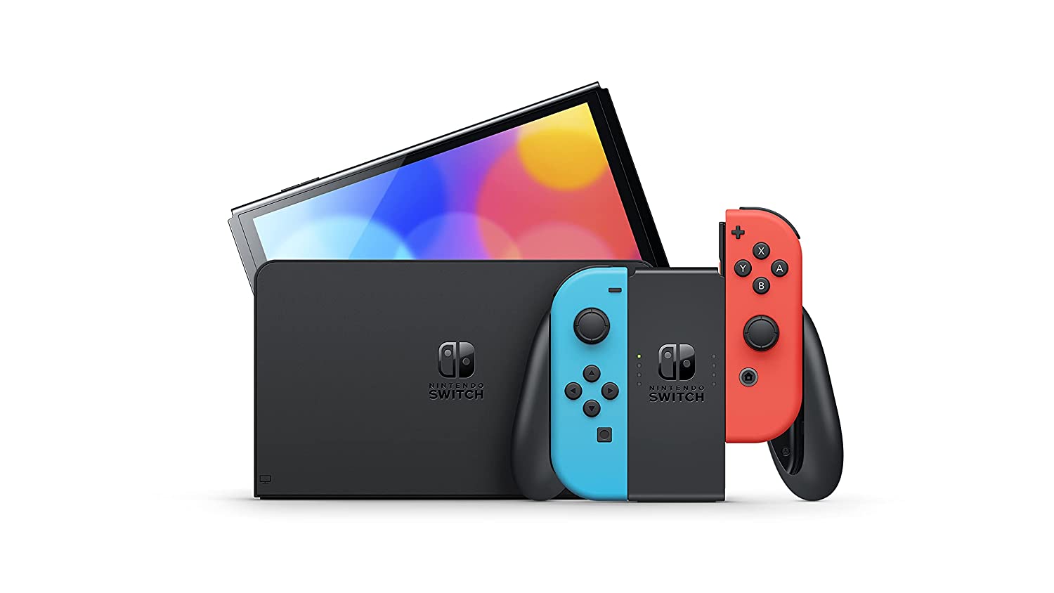 Nintendo Switch OLED Model Neon Red Neon Blue Joy-Con - Image 3