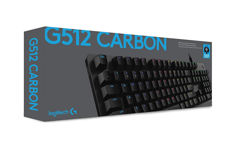 Logitech G512 CARBON LIGHTSYNC RGB Mechanical Gaming Keyboard with GX Blue (Clicky) - Image 2