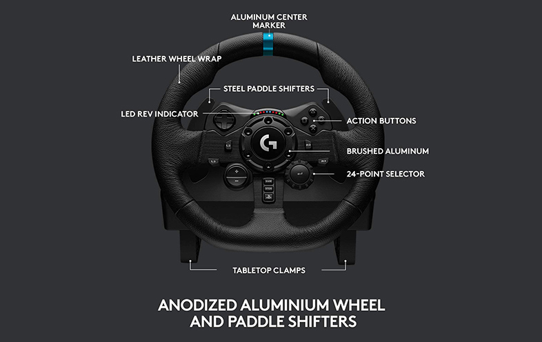 Logitech G923 True Force Racing Wheel - Image 2