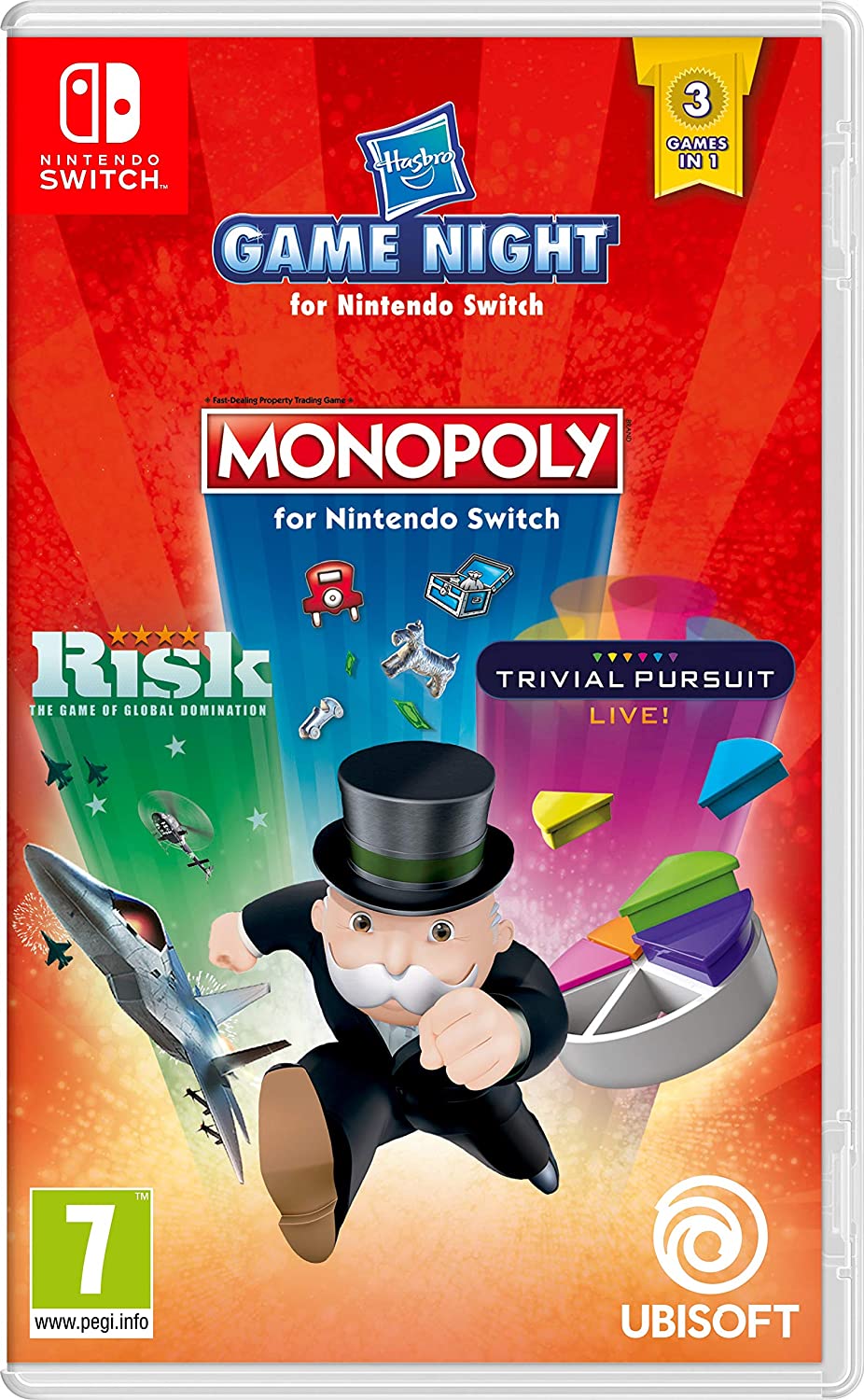 Hasbro Game Night Monopoly, Risk & Trivial Pursuit Nintendo Switch - Image 1
