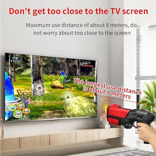 Sameo iPlay+ 32 Bit Motion TV Video Game Console with All New Motion Gun with 1056 Built in Games 33 Motion Sports Games,34 Puzzle Games, 69 Casual Game, 20 Shooting Game,Birthday Gift for Boys Girls - Image 3