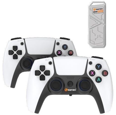 Sameo Micro Lite HDMI Gaming Console ,Game Stick, Video Games, Console Built -in 10000 Retro Games Dual Player- 4K Ultra HD Wireless TV Game Stick,Video Game for Kids (White) - Image 7
