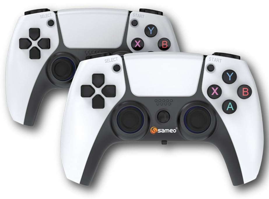 Sameo Micro Lite HDMI Gaming Console ,Game Stick, Video Games, Console Built -in 10000 Retro Games Dual Player- 4K Ultra HD Wireless TV Game Stick,Video Game for Kids (White) - Image 6