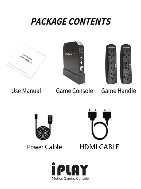 Sameo i Play 32 Bit Motion TV Video Game Console for Kids with 962Built in Games 31 Motion Sports Games,31 Casual Puzzle Games and 900 8-Bit Games Toy Birthday Gift for Boys Girls - Image 3