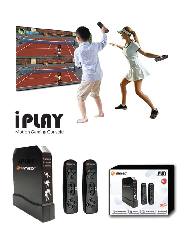 Sameo i Play 32 Bit Motion TV Video Game Console for Kids with 962Built in Games 31 Motion Sports Games,31 Casual Puzzle Games and 900 8-Bit Games Toy Birthday Gift for Boys Girls - Image 6