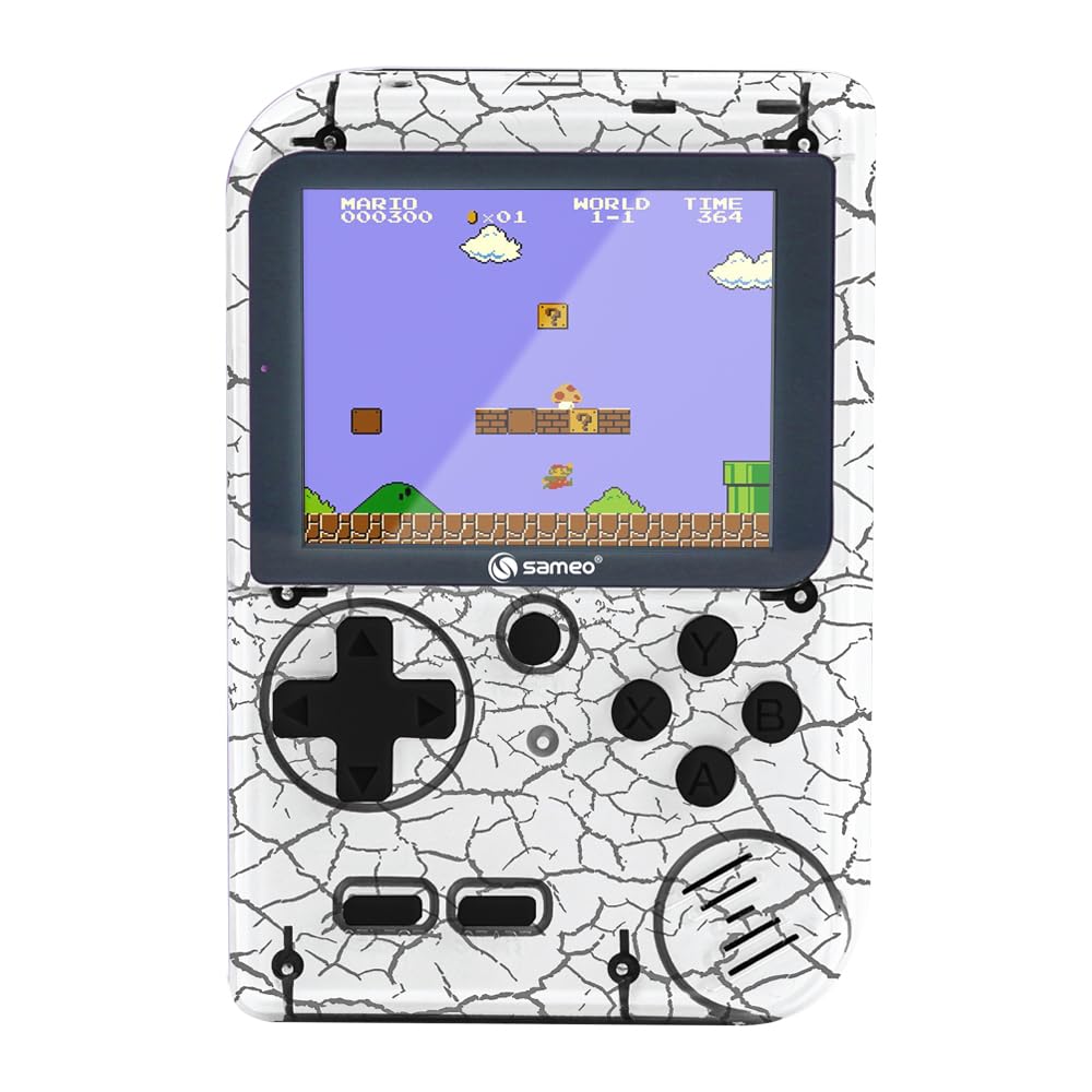 Sameo Handheld Video Game Console, Dreamboy Retro Mini Game with 500 Classic Retro Game TV Compatible for Kids, Rechargeable 8 Bit Classic (Marble White) - Image 6