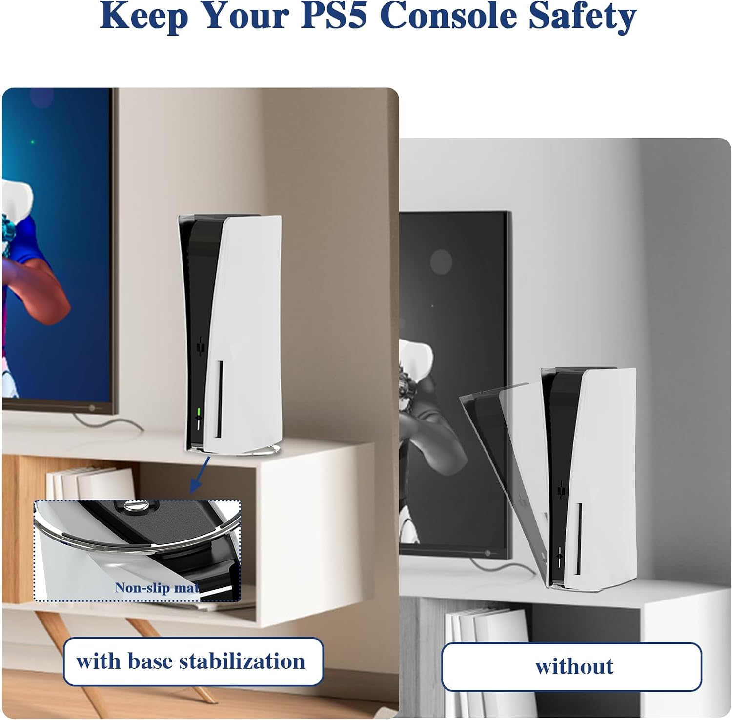 PS5 Slim Stand Vertical Stand - Image 1