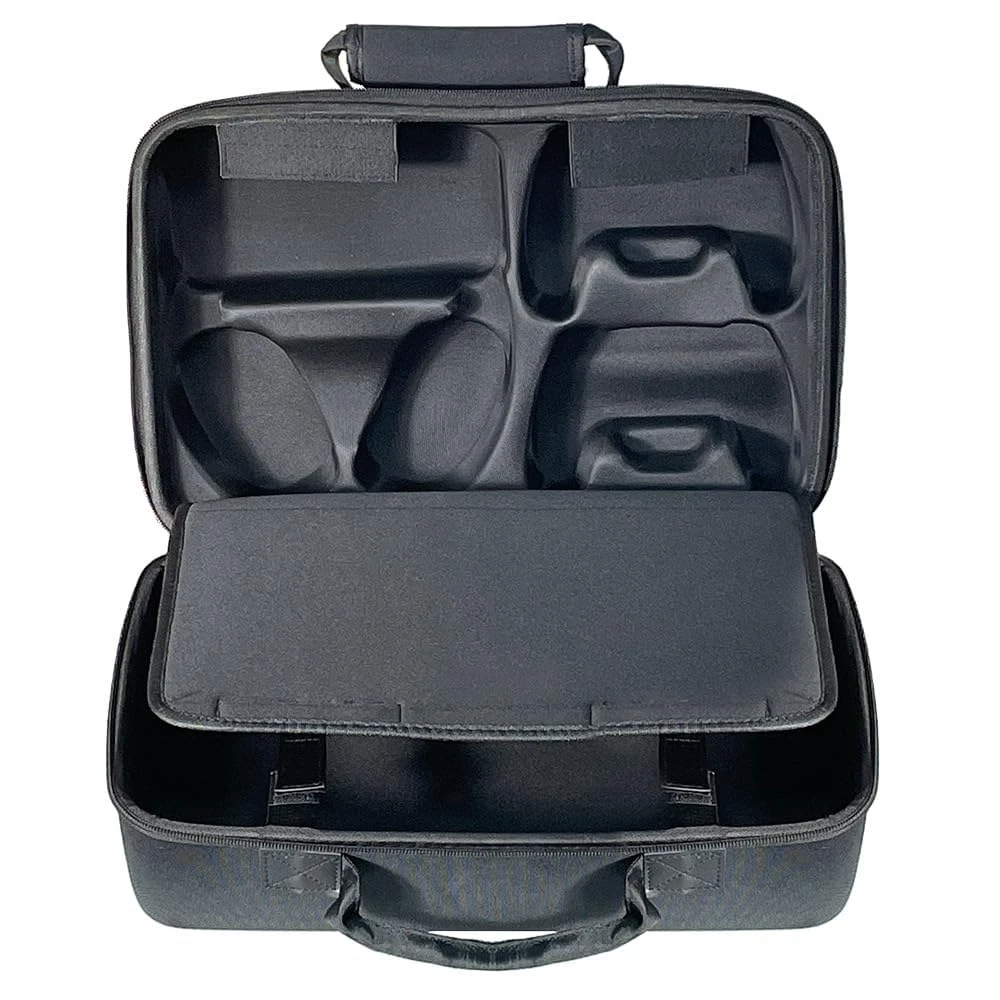PSS Storage Bag for PS5 Slim, Hard Travel Carrying Case Compatible for PS5 Slim, Waterproof Shoulder Bag with Both Side Compartments Travel Accessories for PS5 Slim Disk/ Digital, (Black) - Image 4