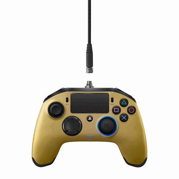 Nacon Official Sony PS4 Wired Pad: Revolution Controller – Limited Edition (Gold) - Image 1