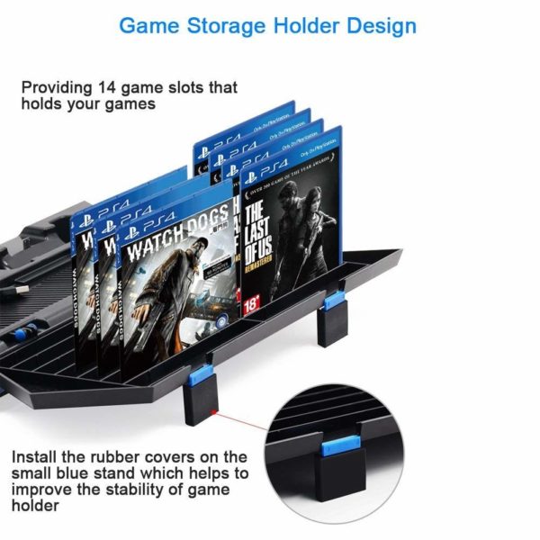 Cooling Fans, Two Controller Charging Stand and 14 Game Discs Seats - Image 2