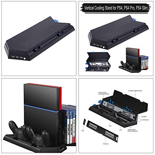 Cooling Fans, Two Controller Charging Stand and 14 Game Discs Seats - Image 4