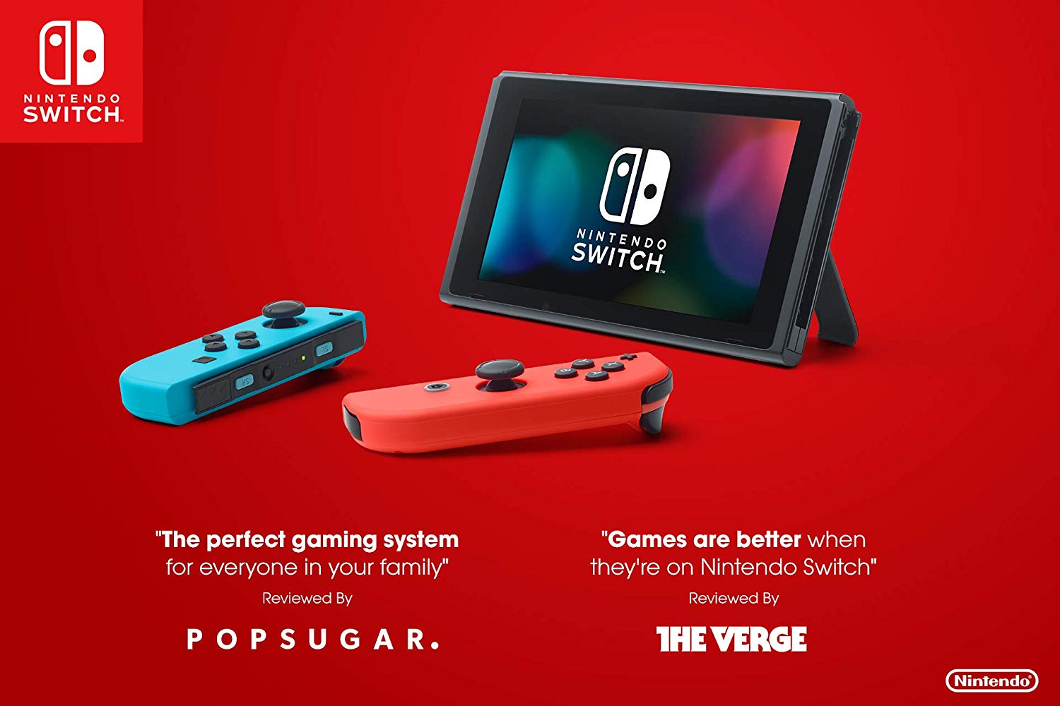 Nintendo Switch Console with Neon Blue and Neon Red Joy-Console - Nintendo Switch Console - Image 9