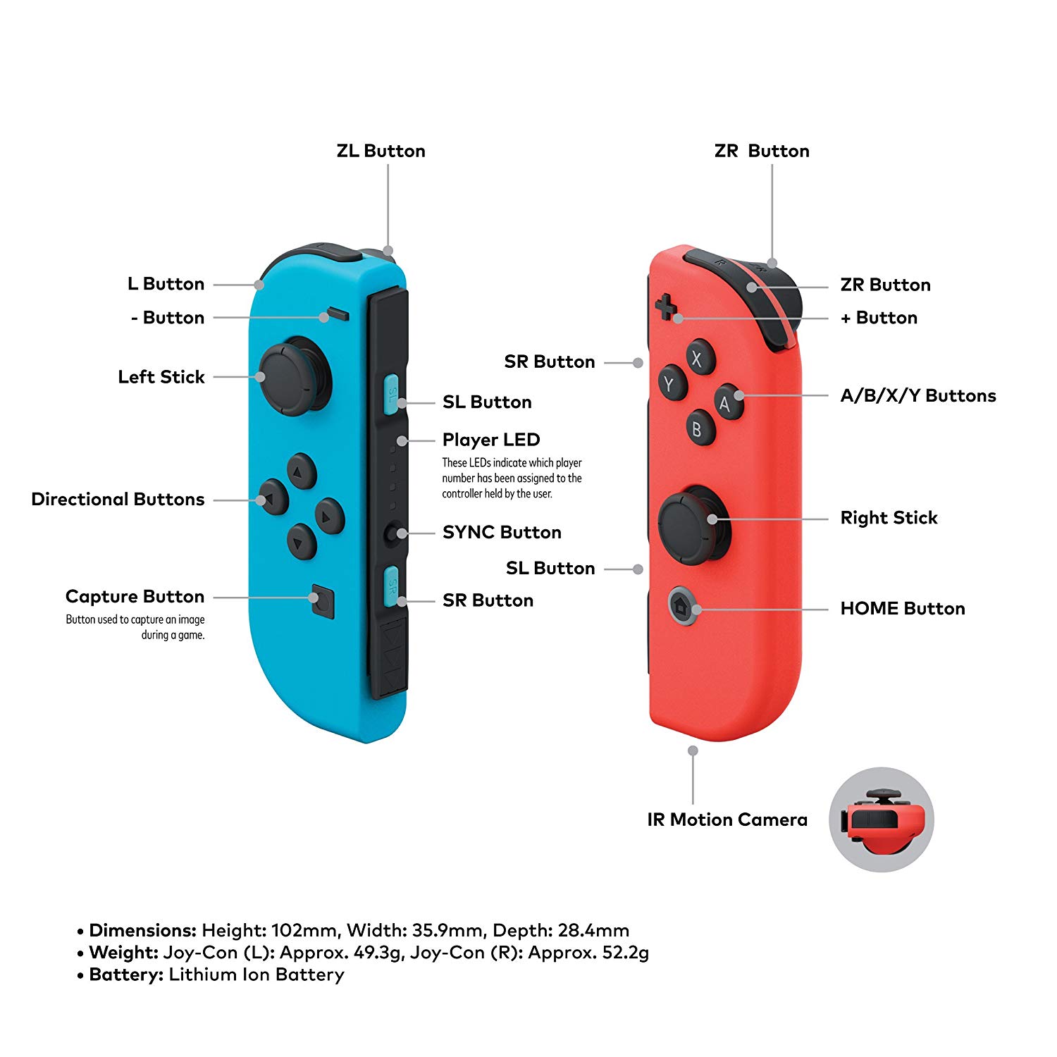 Nintendo Switch Console with Neon Blue and Neon Red Joy-Console - Nintendo Switch Console - Image 11